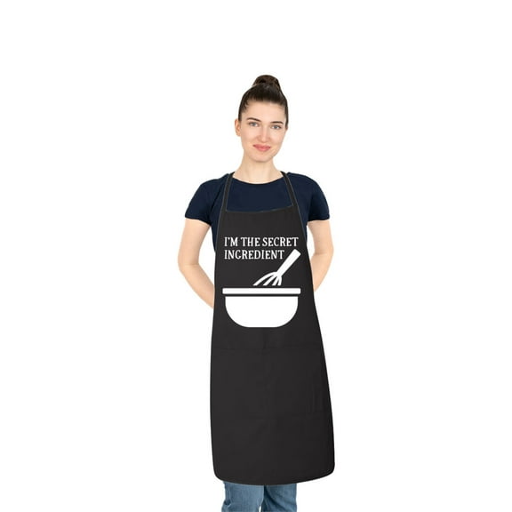 FASCIINO - I AM THE SECRET INGREDIENT, Funny Chef Apron with Two Front Pockets