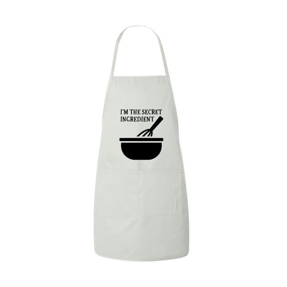 FASCIINO - I AM THE SECRET INGREDIENT, Funny Chef Apron with Two Front Pockets