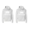 thumbnail image 1 of FASCIINO Matching Couple Hooded His & Hers Sweatshirts Set - Prince and Princess Crowns, 1 of 2