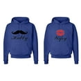 thumbnail image 1 of FASCIINO Matching His & Hers Couple Hooded Sweatshirt Set - Hubby and Wifey, 1 of 2