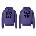 thumbnail image 1 of FASCIINO Matching His & Hers Couple Hooded Sweatshirt Set - SOUL MATE, 1 of 1