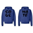thumbnail image 1 of FASCIINO Matching His & Hers Couple Hooded Sweatshirt Set - SOUL MATE, 1 of 1