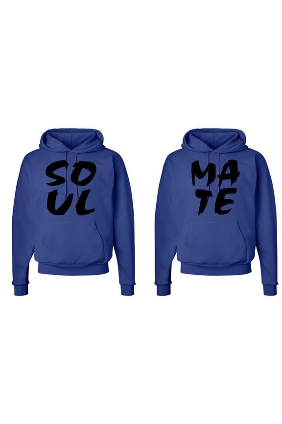 Matching His & Hers Couple Hooded Sweatshirt Set - SOUL MATE