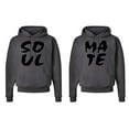 thumbnail image 1 of FASCIINO Matching His & Hers Couple Hooded Sweatshirt Set - SOUL MATE, 1 of 1