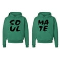 thumbnail image 1 of FASCIINO Matching His & Hers Couple Hooded Sweatshirt Set - SOUL MATE, 1 of 1