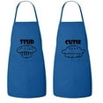 thumbnail image 1 of FASCIINO Set of Stud Muffin and Cutie Pie His and Hers Chef Couples Aprons Set (2pcs), 1 of 1
