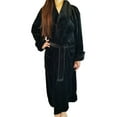 thumbnail image 1 of FASCIINO Women's Full Length Shawl Collar Velour Microfiber Fleece Bathrobe Spa Robe, 1 of 1