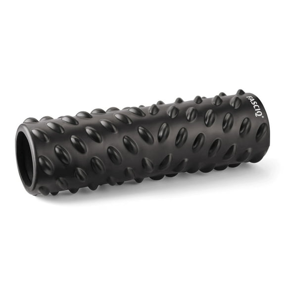 FASCIQ Sting Trigger Point Grid Foam Roller: 45cm long x 14cm diameter (Black)