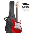 thumbnail image 1 of FASCK 39 Inch Electric Guitar, Full-Size Beginner Solid Body Guitar Kit with Gig Bag Strap Tremolo Bar Cable Picks,Red, 1 of 4