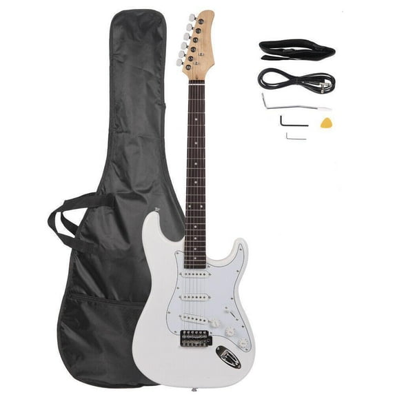FASCK 39 Inch Electric Guitar, Full-Size Beginner Solid Body Guitar Kit ...