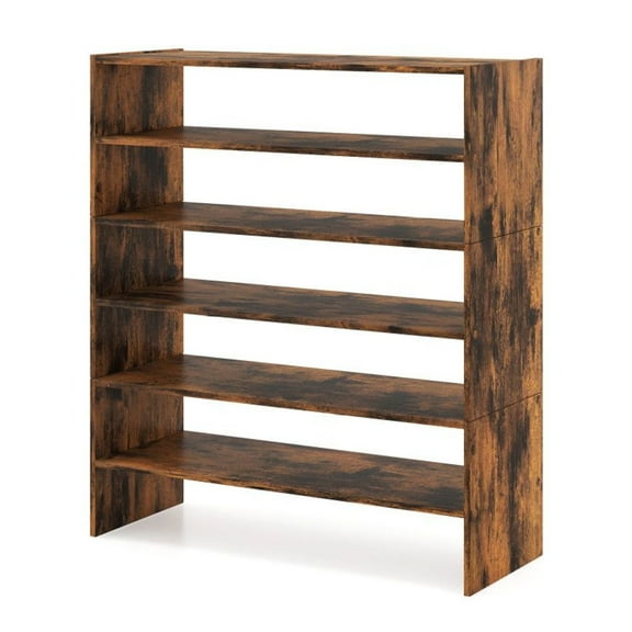 FASCK 6-Tier Shoe Rack with Anti-Tipping Device, Sturdy Metal Shoe Organizer for Entryway, Closet, Holds 36 Pairs, Space Saving Shoe Shelf for Men Women