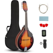 FASCK A-Style Mandolin, 8 Strings Acoustic Mahogany Wood, Sunburst