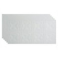 thumbnail image 1 of Fasade Regalia 2ft x 4ft Vinyl Glue Up Ceiling Tile in Matte White 5pk, 1 of 5