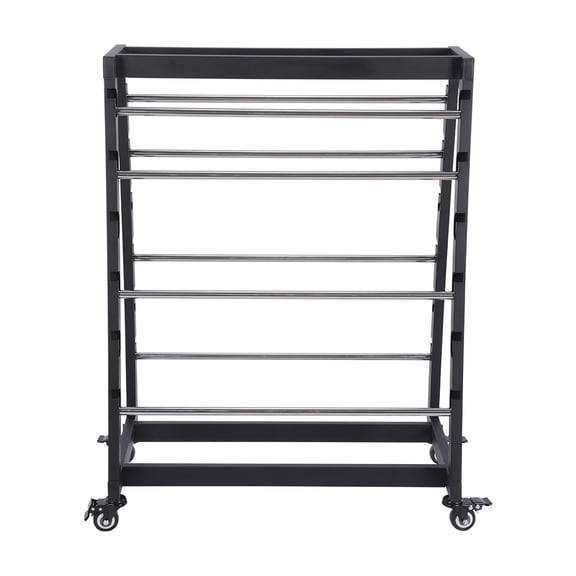 FASDRESS Heavy Duty Cable Reel Stand 8-Rod 400lb Adjustable Locking Wheels Wire Rack