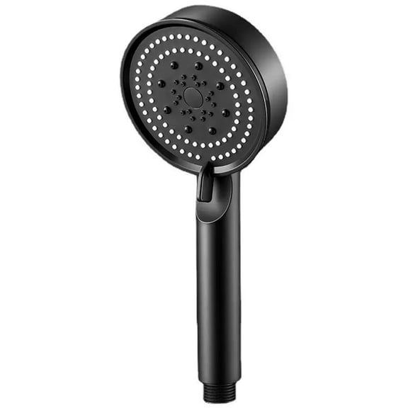 FASDUNT Shower Head with Handheld, High Pressure Handheld Shower Head, Black, 5 Mode Pressure Boost Shower Head Multifunction Adjustable Large WaterOnly showerhead