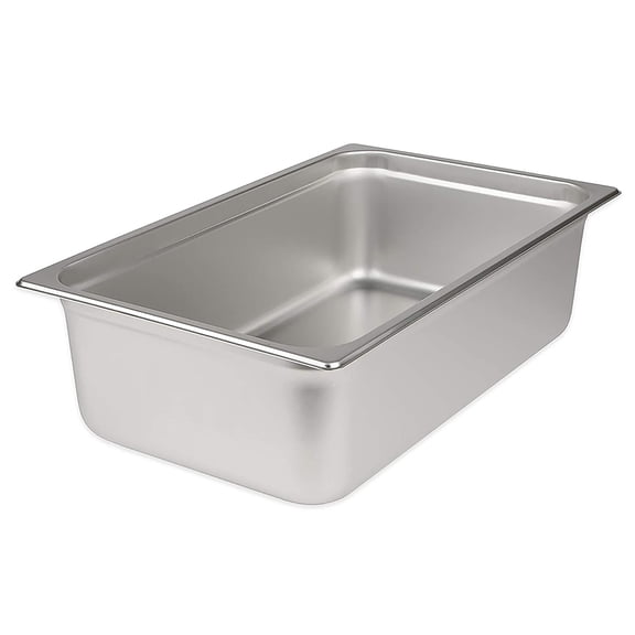 FASHENG 6" Deep Full Size Stainless Steel Anti-Jam Steam Pan NJP-1006 - NSF Listed, Heavy-Duty 25 Gauge for Buffets & Catering