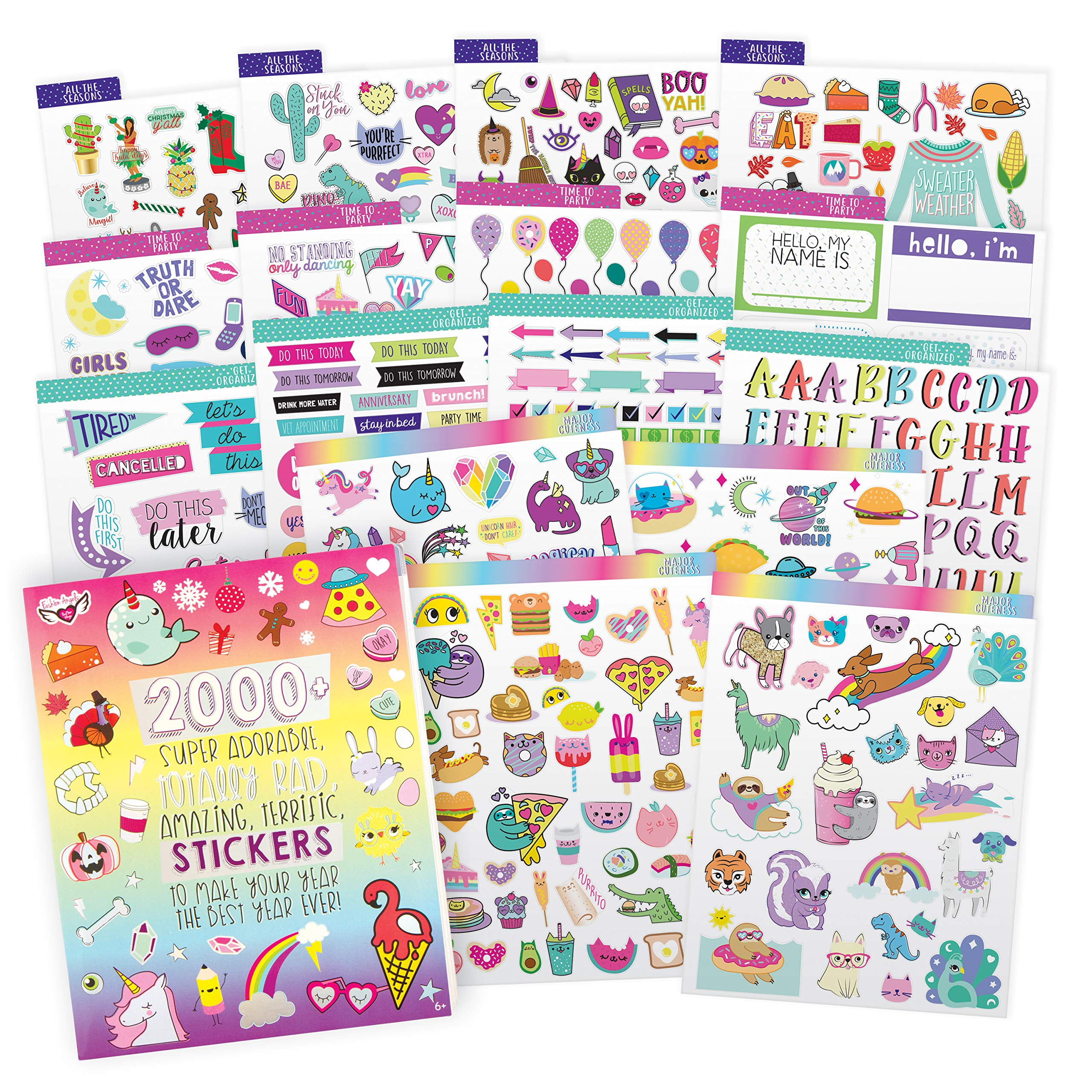 Style.Lab by Fashion Angels 2000+ Sticker Book (77322), Cute Stickers for Kids, Teachers, Scrapbooking