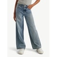 thumbnail image 1 of Justice Girls Wide Leg w/ Rhinestones Jeans, Sizes 6-18, Slim & Plus, 1 of 6