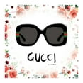 thumbnail image 1 of FASHION GLAM SUNGLASSES FLOATING IN FLOWERS - 14"x14" Canvas Artwork 16 x 20, 1 of 5