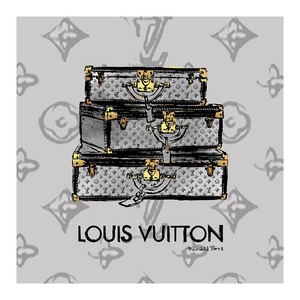 FASHION LUXURY TRUNKS - 14"x14" Canvas