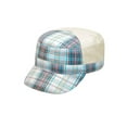 thumbnail image 1 of FASHION PLAID ARMY CAP - White, 1 of 1