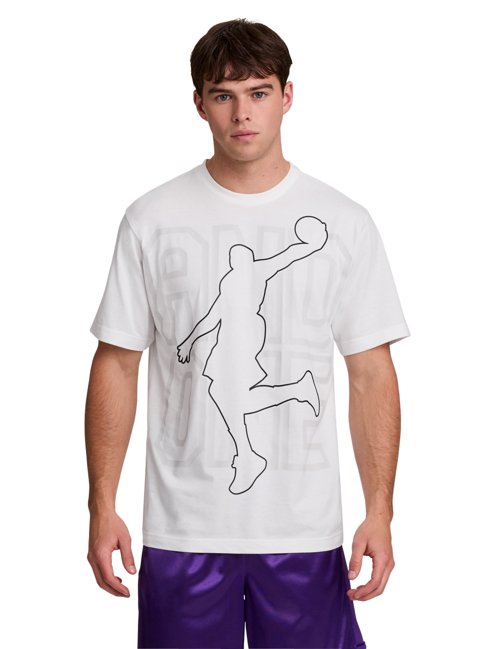 AND1 Men's and Big Men's Graphic T-Shirt, up to Size 5XL