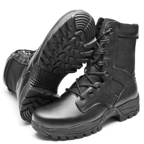 CHICVOMEY Breathable Work Boots for Men Lightweight Safety Shoes Slip-Resistant Work Shoes for Men Tactical Boots Puncture-Proof Safety Work