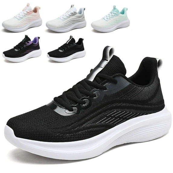 PPCHVOMEY Fashion Sneakers Women Arch Support Mesh Breathable Lightweight Athletic Shoes with Non-Slip Sneakers Unisex for Running Casual & Work