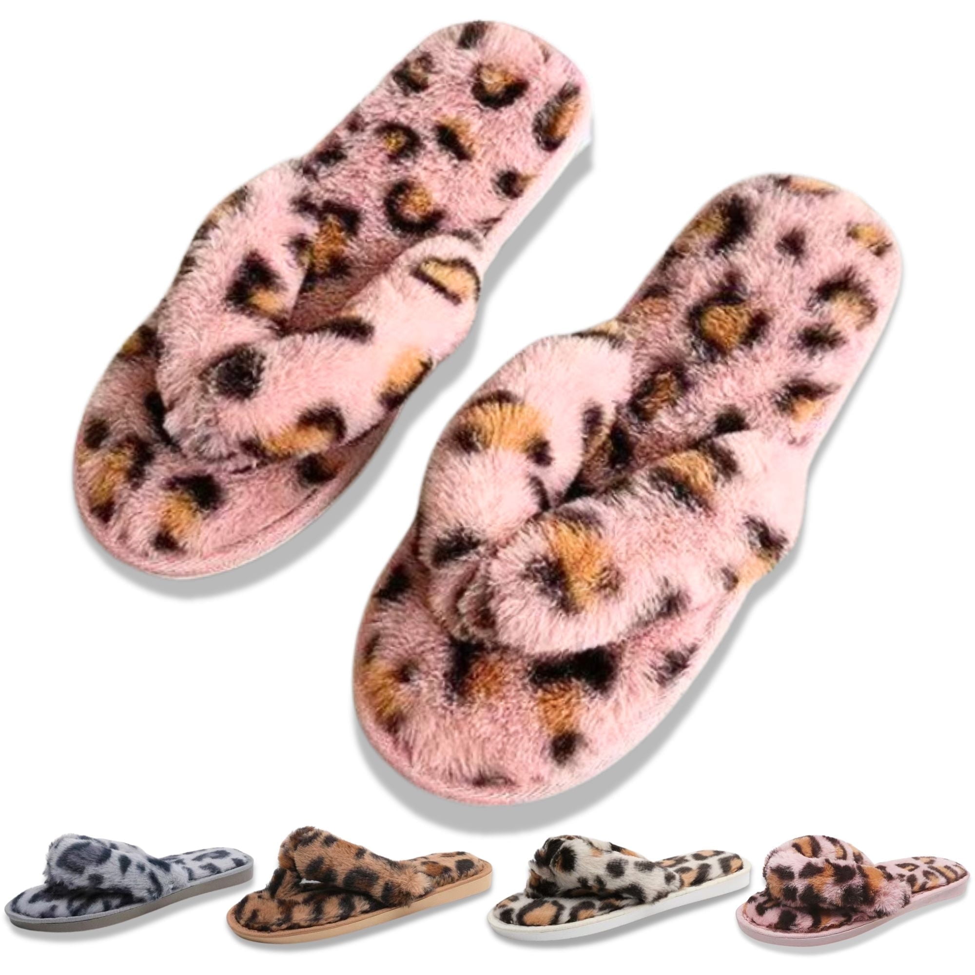 FASHIONBANANA Flip Flops House Slippers for Women Indoor Bedroom Shoe ...