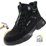 CHICVOMEY Steel Toe Shoes for Men Waterproof Lightweight Work Boots for Men Work shoes Puncture-Proof Industrial-Grade Non-Slip Steel Toe Boots