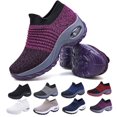 thumbnail image 1 of PPCHVOMEY Women Walking Sneakers Breathable Lightweight Slip On Shoes Air Cushion Running Comfort Non-Slip Arch Support Sneakers for Women, 1 of 8