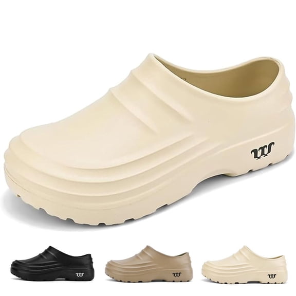 PPCHVOMEY Work Clogs Shoes for Women with Arch Support Non-Slip Shoes for Men Women with Waterproof Cushioned Mules & Clogs for Nurse Chef Indoor Outdoor