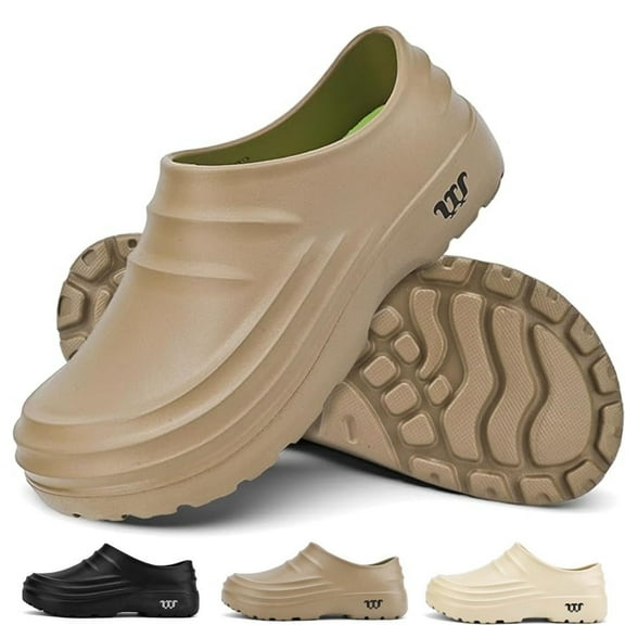 PPCHVOMEY Work Clogs Shoes for Women with Arch Support Non-Slip Shoes for Men Women with Waterproof Cushioned Mules & Clogs for Nurse Chef Indoor Outdoor