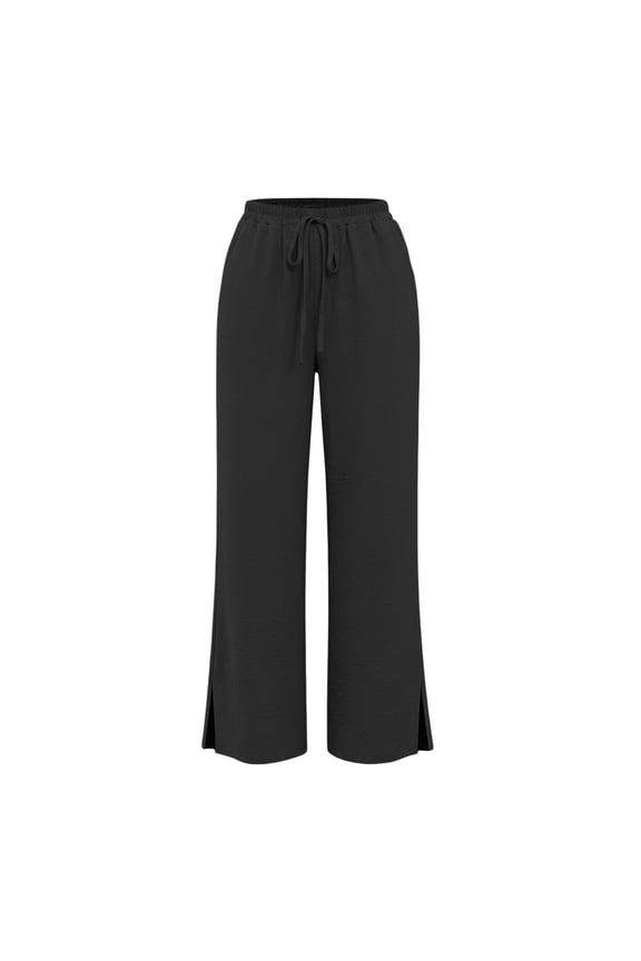 Fashion Casual Pants For Women High Waisted Wide Leg With Flared Design And Elegant Pants