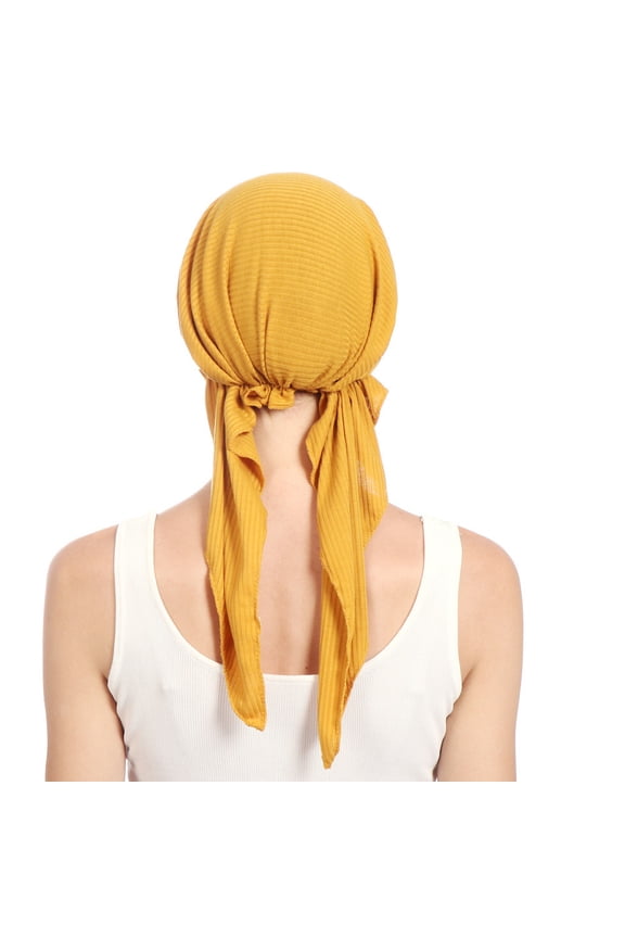 Fashion Hats For Women India Beading Muslim Stretch Turban Hat Cotton Hair Tail Head Scarf Wrap Baseball Cap