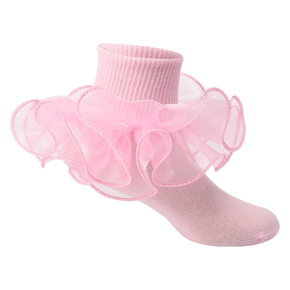 FASHIONPANT Fashion Socks For Women With Lace Ruffles Ankle Kids Dance For Cute Compression Socks