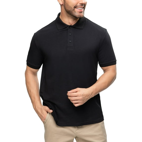 FASHIONSPARK Men's Short Sleeve Jersey Polo Shirt (S-2XL)