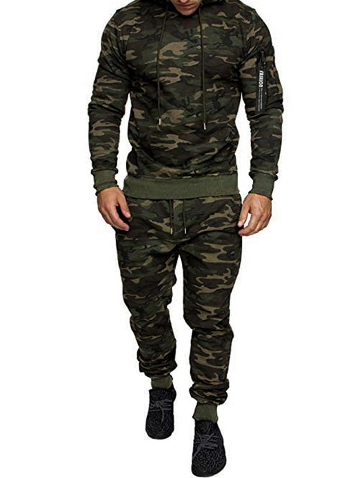 FASHIONWT Men's Sweatsuits 2 Piece Zipper Hoodie Tracksuit Sets Casual