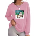 thumbnail image 1 of FASHIONWT Women Christmas Graphic Fall Tee Festival Long Sleeve Sweatshirt, 1 of 4