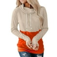 thumbnail image 1 of FASHIONWT Women Halloween Long Sleeve Pile Collar Drawstring Printed Hoody, 1 of 4