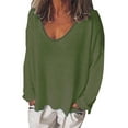 thumbnail image 1 of FASHIONWT Women Plus Size Long Sleeve Round Neck Solid Loose Street Style Top, 1 of 4