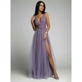 thumbnail image 1 of FASHIONWT Women Sexy V-neck Waist-Controlled Slimming Split Expansion Skirt Ins Dress, 1 of 4