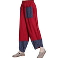 thumbnail image 1 of FASHIONWT Women Summer Print Classic Chino Casual Elastic Waist Ankle-Length Pant, 1 of 4