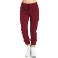 thumbnail image 1 of FASHIONWT Women Workwear Cargo Casual Elastic Waist Drawstring Harem Pants, 1 of 4