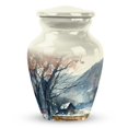 thumbnail image 1 of FASHIONZAADI Mountains Urn For Ashes For Women, Small Urns For Human Ashes Keepsake, Decorative Urns For Women, Memorial Urns For Human Ashes, Funeral Urns For Ashes Men, Cremation Urns 14inch, 1pcs, 1 of 2