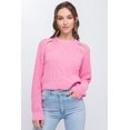 thumbnail image 1 of FASHNZFAB Knit Pullover Sweater With Cold Shoulder Detail, 1 of 5