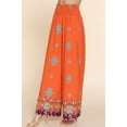 thumbnail image 1 of FASHNZFAB Wide Leg Border Print Woven Pants, 1 of 4