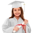 thumbnail image 1 of FASHOFT 2026 Kindergarten Graduation Cap and Gown with Stole Tassel Preschool Kids Pre K Cap Set for 4-14 Years Children White 27, 1 of 6