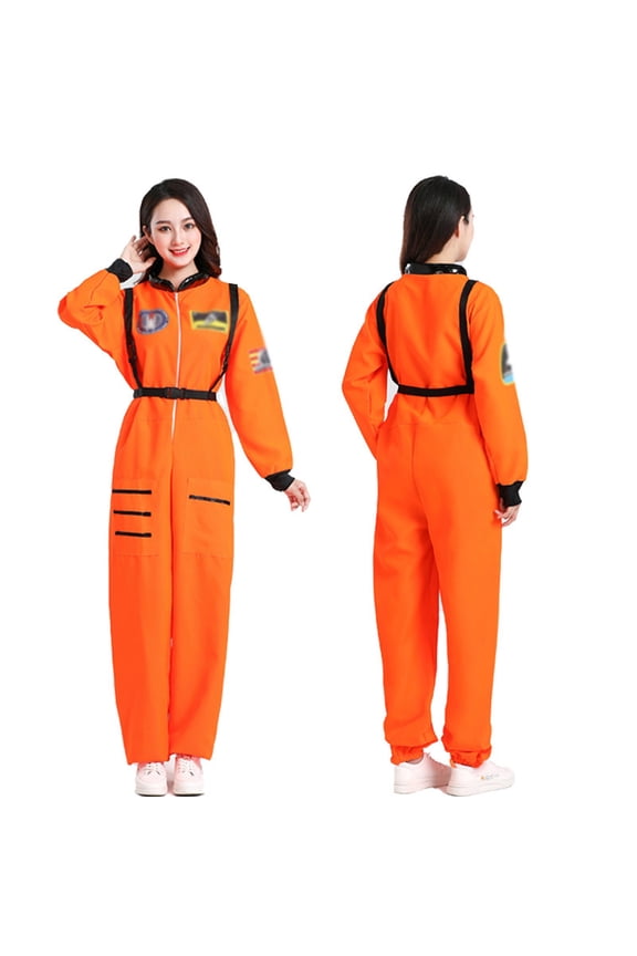 Adult Astronaut Space Suit Halloween Costumes Uniform Cosplay Outfit Sci Fi Theme Stage Performance Party Fancy Dress Up Halloween Costume S