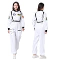 thumbnail image 1 of FASHOFT Adult Astronaut Space Suit Halloween Costumes Uniform Cosplay Outfit Sci Fi Theme Stage Performance Party Fancy Dress Up Halloween Costume S, 1 of 4